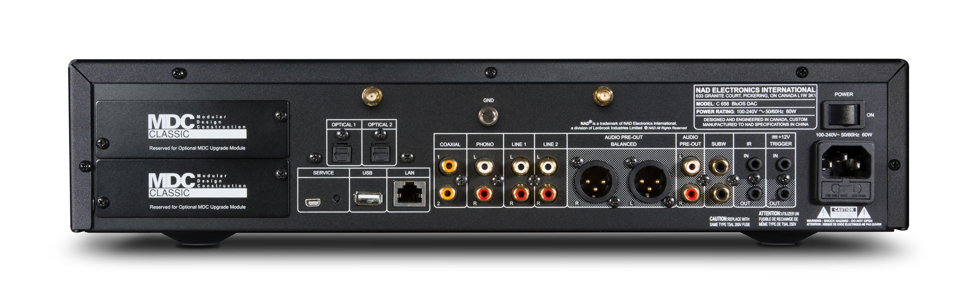 NAD c658 bluos streaming dac