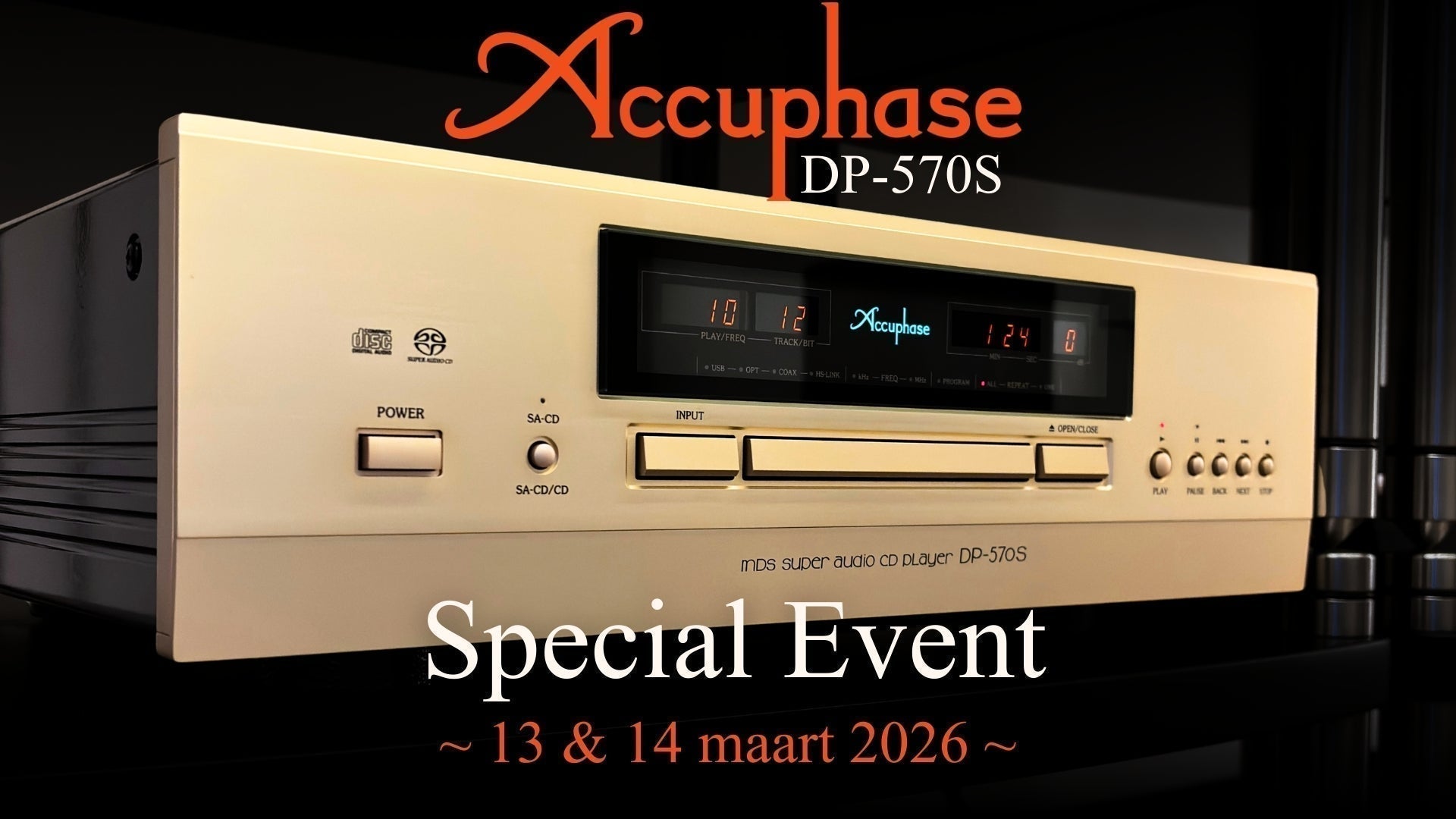 Uitnodiging - Poulissen in Concert Special - Accuphase DP-570S