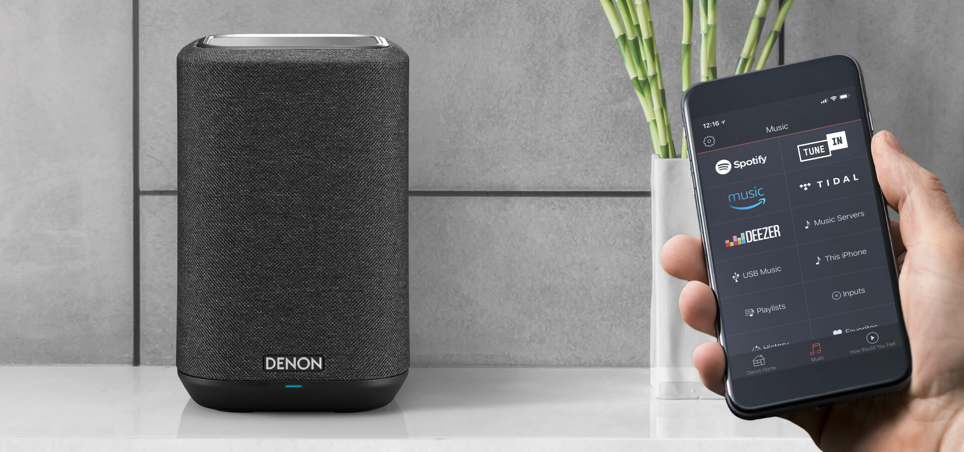 Bedienings app Denon Home