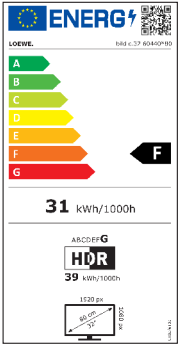 Loewe bild c.32 energielabel