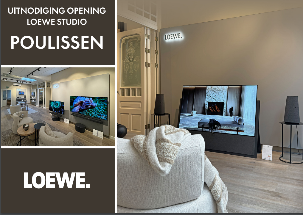 Uitnodiging opening Loewe Studio Poulissen