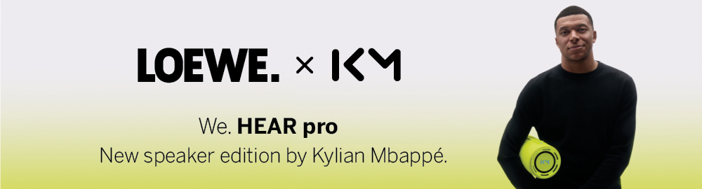 Loewe We. HEAR pro with Kylian Mbappé