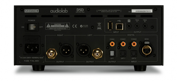 Audiolab M-DAC+ aansluitingen