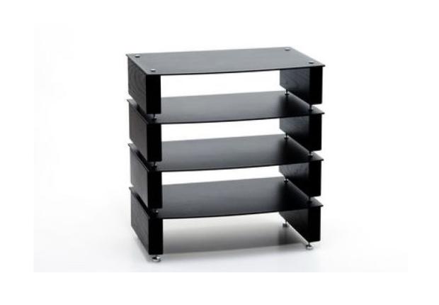 Custom Design Milan Ref 10 HiFi rack (per etage apart bestellen) zwart H=110mm