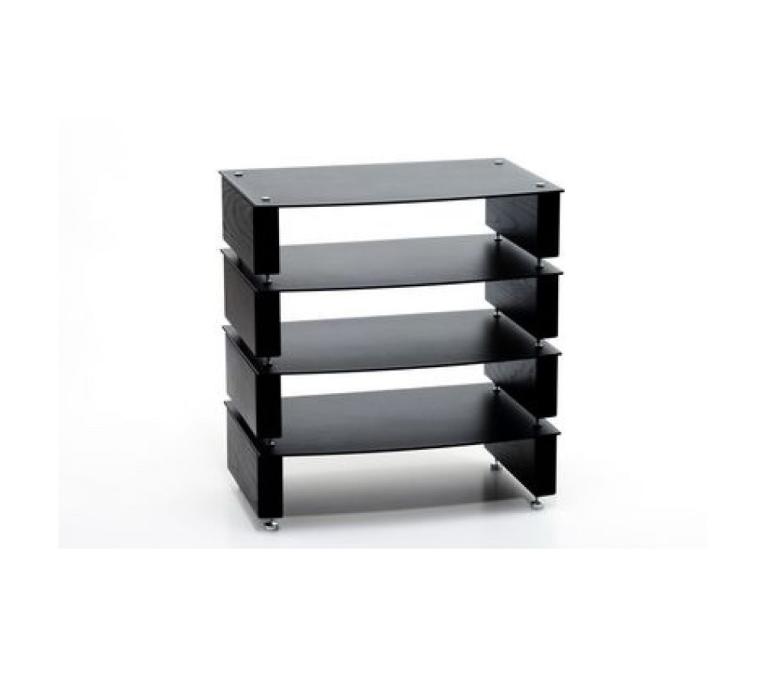 Custom Design Milan HiFi XL rack (per etage apart bestellen) zwart H=110mm