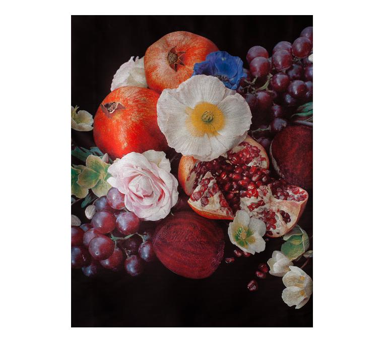 Venusian Kitchen Akoestisch Wandkleed - Pomegranate - 100 x 130 cm