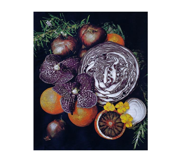 Venusian Kitchen Akoestisch Wandkleed - Purple Hearts - 100 x 130 cm