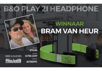 Bram van Heur winnaar Bang & Olufsen Beoplay hoofdtelefoon